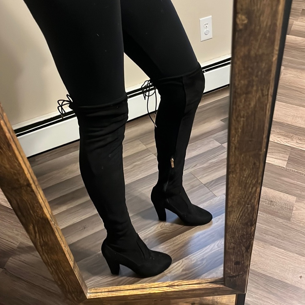 The perfect over the knee high black boots